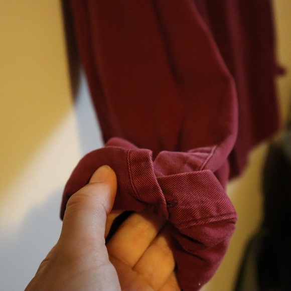 Eddie Bauer vintage red oversized button up - Picture 4 of 6